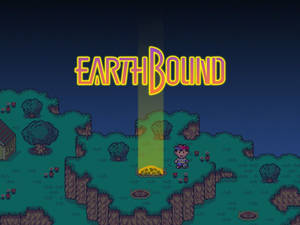 Earthbound Glowing Comet In The Field Wallpaper