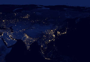 East Asia By Night Wallpaper