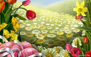 Easter Design Vector Wallpaper