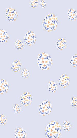 Easter With Flowers Phone Wallpaper