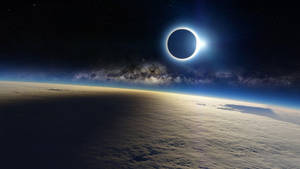 Eclipse In Space Wallpaper