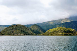 Ecuador Coast Of Cuicocha Wallpaper