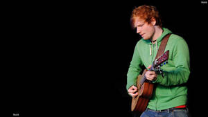 Ed Sheeran In Green Jacket Wallpaper