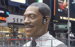 Eddie Murphy New York Statue Wallpaper