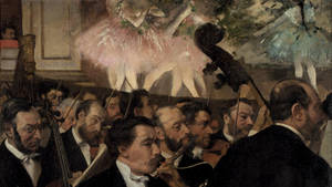 Edgar Degas The Orchestra At The Opera Wallpaper