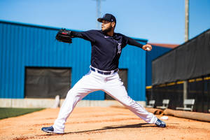 Eduardo Rodriguez Blue And White Wallpaper