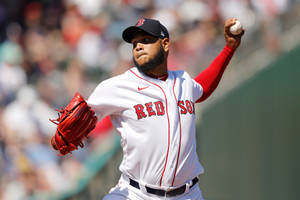 Eduardo Rodriguez Red And White Wallpaper