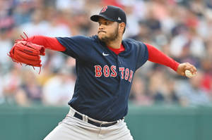 Eduardo Rodriguez Stretches Arm Wallpaper