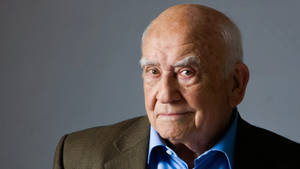 Edward Asner On Dark Gray Background Wallpaper