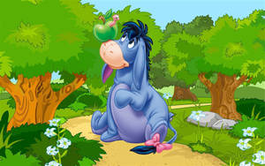 Eeyore Apple Balance Wallpaper