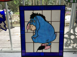 Eeyore Stain Glass Art Wallpaper