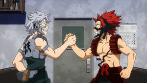 Eijiro Kirishima And Tetsutetsu Tetsutetsu Wallpaper