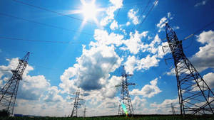 Electrician's Pylons Electrical Towers Wallpaper