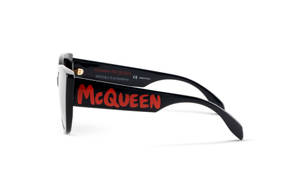 Elegant Alexander Mcqueen Red Sunglasses Wallpaper