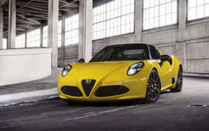 Elegant Alfa Romeo 4c Sports Car Wallpaper