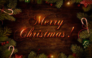 Elegant And Beautiful Christmas Greeting Wallpaper