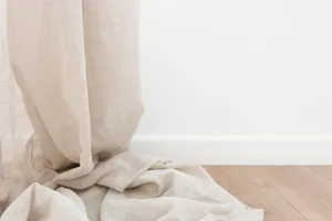 Elegant Beige Curtain In Aesthetic Décor Wallpaper
