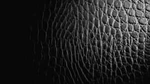 Elegant Black Leather Texture Wallpaper