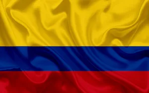Elegant Colombia Flag Wallpaper