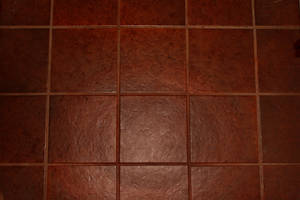 Elegant Dark Red-brown Floor Tiles Wallpaper