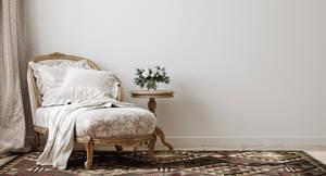 Elegant Home Sofa Area Wallpaper