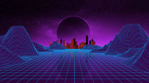 Elegant Outrun Artwork Wallpaper