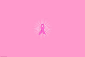 Elegant Pink Ribbon On A White Background Wallpaper