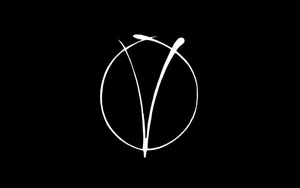 Elegant Thin Letter V Wallpaper