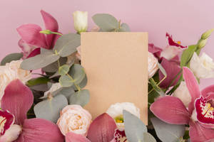 Elegant Wedding Invitation Card Design Wallpaper