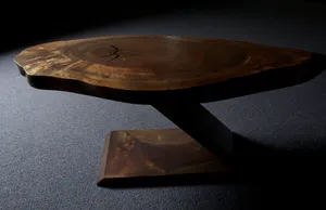 Elegant Wooden Table Design Wallpaper