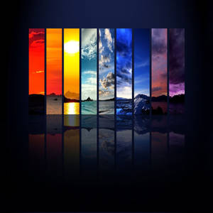 Elemental Rainbow Aesthetic Nature Wallpaper