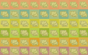 Elephant Pattern Background Wallpaper