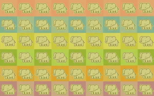 Elephant Pattern Background Wallpaper