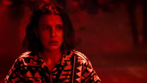 Eleven Stranger Things Cast Red Wallpaper