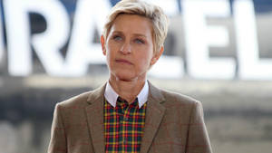 Ellen Degeneres Serious Face Wallpaper