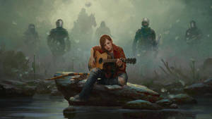 Ellie And Her Guitar The Last Of Us Wallpaper