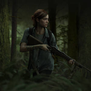 Ellie Hunting In The Last Of Us 2 Wallpaper