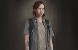 Ellie Painting The Last Of Us Wallpaper