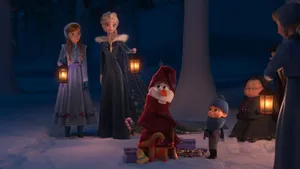 Elsa And Anna Comfy Clothes Wallpaper