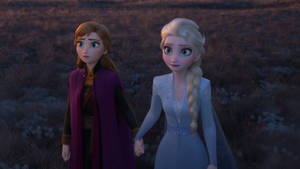 Elsa And Anna Frozen 2 Journey Wallpaper