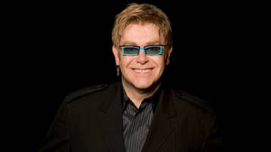 Elton John Blue Shades Portrait Wallpaper