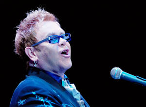 Elton John Concert Close-up Wallpaper