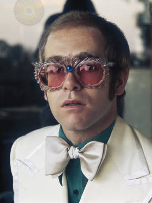 Elton John Glam Shades Portrait Wallpaper