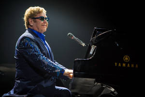 Elton John Live Concert Photo Wallpaper