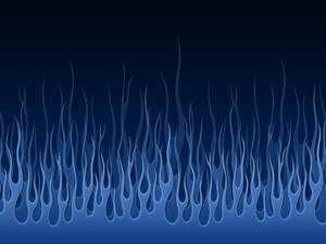 Embossed Blue Flames Wallpaper