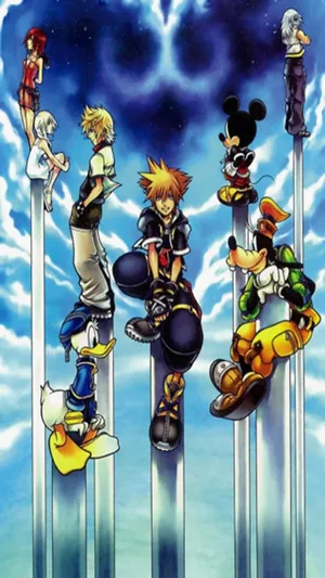 Embrace The Adventure With The Kingdom Hearts Phone Wallpaper