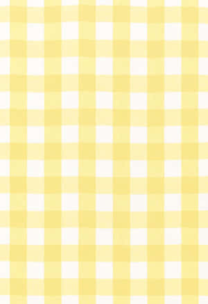 Embrace The Cheerful And Bold Energy Of Aesthetic Yellow Plaid Wallpaper