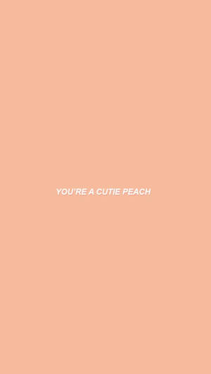 Embrace The Soft Elegance Of Peach Aesthetic Wallpaper