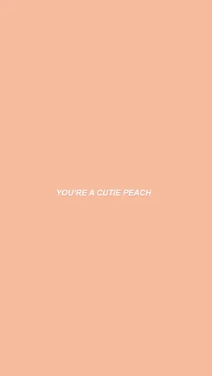 Embrace The Soft Elegance Of Peach Aesthetic Wallpaper