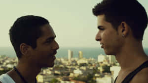 Embracing Diversity In Film - Gay Latino Movie Scene Wallpaper